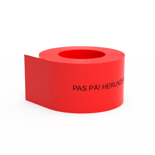 Cable Cover - Red - 100 x 2mm i rl. á 50 mtr.
