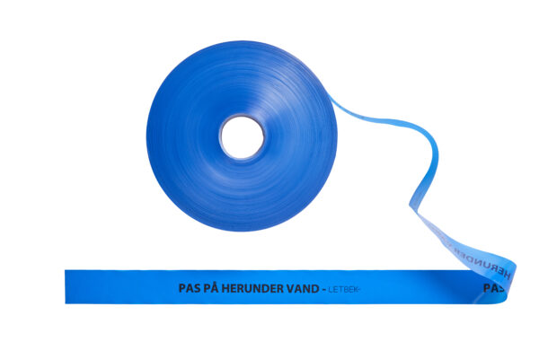 Warning tape - Blue 50x0,1 mm i rl. á 500 mtr.