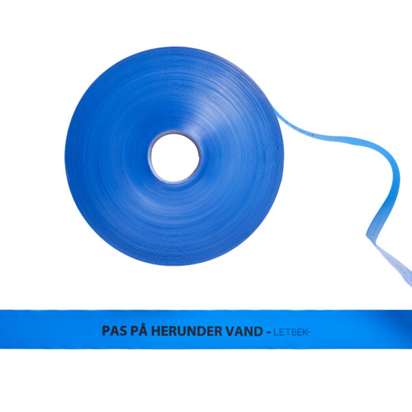 Warning tape - Blue 50x0,1 mm i rl. á 500 mtr.