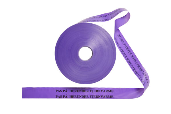 Warning tape - Purple 50x0,1mm i rl. á 500 mtr.