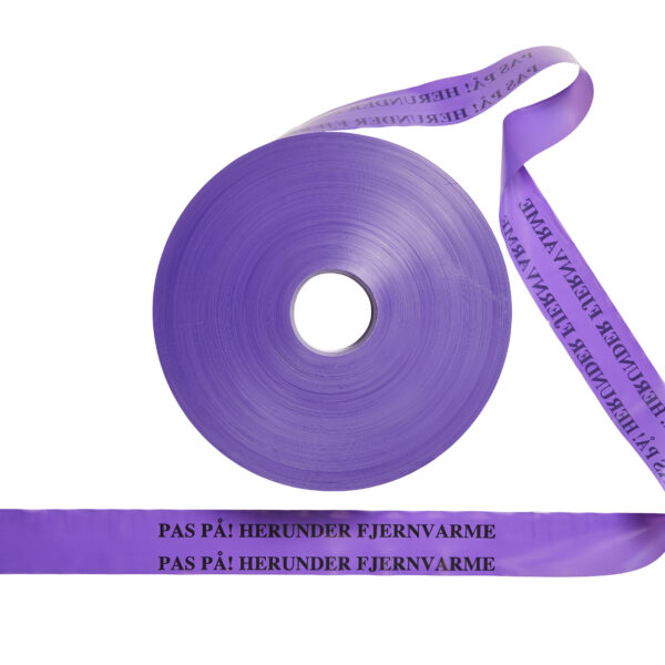Warning tape - Purple 50x0,1mm i rl. á 500 mtr.